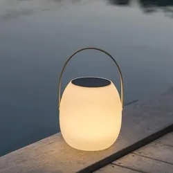 Solar- und wiederaufladbare Handleuchte H34cm Weiß Lumisky