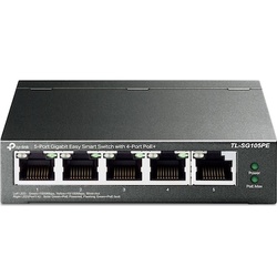 TP-LINK TL-SG105PE 5x Port Desktop Gigabit Switch managed Metall
