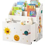 Songmics Kinderregal Teza 62,5 x 29,5 x 70,0 cm weiß