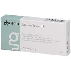 glycerin Zäpfchen Sanova MP 1 g Suppositorien 10 St 10 St Suppositorien