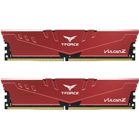 TEAM GROUP TeamGroup T-Force Vulcan Z rot DIMM Kit 32GB, DDR4-3600, CL18-22-22-42 TLZRD432G3600HC18JDC01