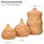 Mambocat 3tlg. Terrakotta Set Knoblauchtopf + Zwiebeltopf + Kartoffeltopf