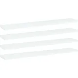 vidaXL Bücherregal 60 x 10 x 1,5 cm Weiß