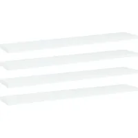 vidaXL Bücherregal 60 x 10 x 1,5 cm Weiß