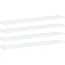 vidaXL Bücherregal 60 x 10 x 1,5 cm Weiß