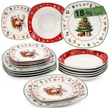 sänger Bilgola Tafelservice 18-tlg. Weihnachtsmotiv