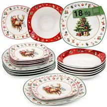sänger Bilgola Tafelservice 18-tlg. Weihnachtsmotiv