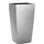 LECHUZA Cubico 30 Komplettset 30 x 30 x 56 cm  silber metallic