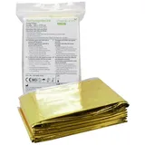 Body Products Medi-Inn Rettungsdecke Rettungsfolie gold | silber 160 x 210 cm 3 Stück