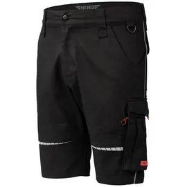 Hero by John Medoox Arbeitsshorts AKRON Flex Workwear Arbeits-Cargoshorts Arbeits-Cargoshorts Funktionsqualitätfür Herren schwarz 46