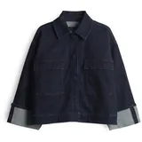 Opus Damen Jacke | HOLLICE Loose Jeansjacke mit Rinsed Blue, 40 - 40