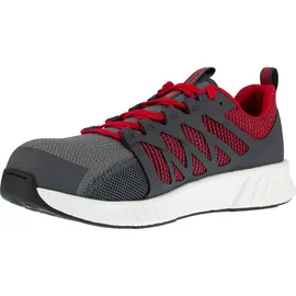 Reebok Halbschuh Fusion Flexweave Work, S1P, 42 grau/rot/weiß Gr. 42