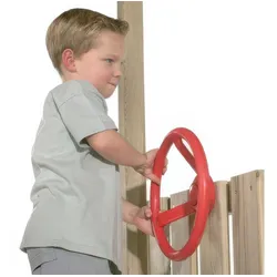 Spielzeug Lenkrad - Rot / Gelb / Blau - aus Kunststoff
