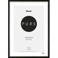 KOMAR Bilderrahmen Elegant Echtholzrahmen mit hochtransparentem Acrylglas, schwarz,
