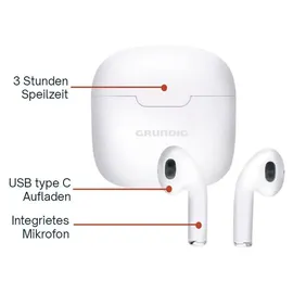 Grundig In-Ear Ohrhörer Weiß