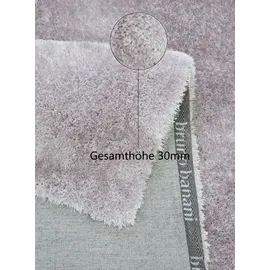 Bruno Banani Teppich BRUNO BANANI "Dana Teppich, besonders weich und kuschelig, Kundenliebling" Gr. 8, silber (silberfarben), B:300cm H:30mm L:400cm, Kunstfaser, Teppiche, Teppich, uni, Mikrofaser Teppiche, Wohnzimmer, Schlafzimmer, Esszimmer, Topseller