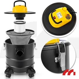 Maltec Industriestaubsauger Aschesauger 1800W 18L Schwarz