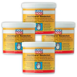 4x 650ml LIQUI MOLY 3334 Handschutz Unsichtbarer Handschutz Werkstatt Anti Fett