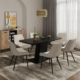 Vicco Fenaro 120 x 77,3 x 80 cm schwarz