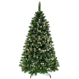 QLS Weihnachtsbaum 220 cm mit Ständer Christbaum Kiefer NK9,
