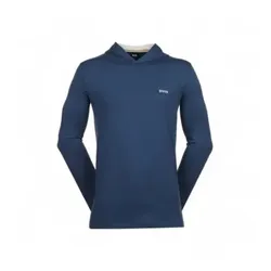 BOSS für Herren. 50515306 Hoodie mit normaler Passform blau (M), Heimtextilien, Baumwolle