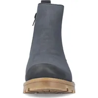 Rieker Damen Chelsea Boot warm gefüttert Stiefelette, Blockabsatz, mit kuscheligem Warmfutter, Gr. 40