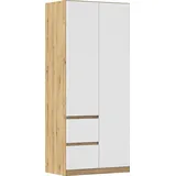 Rauch Drehtürenschrank MAINZ 91 x 210 x 54 cm Braun