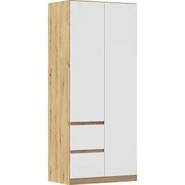 Rauch Drehtürenschrank MAINZ 91 x 210 x 54 cm Braun