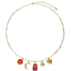 My Jewellery Mystische Halskette mit verschiedenen Anhängern Ketten   Damen 