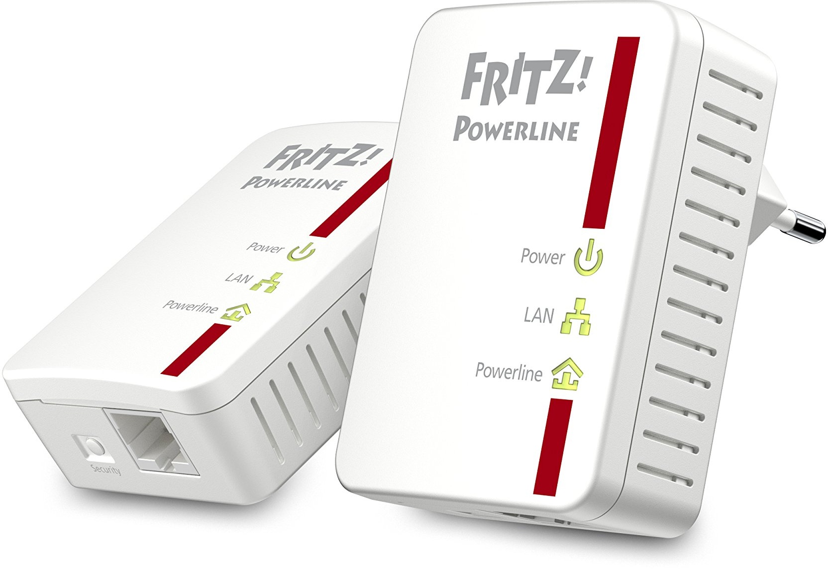 AVM Fritz!Powerline 510E Set (500 Mbit/s, Fast-Ethernet-LAN), Farbe:Weiß