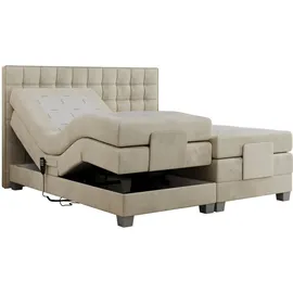 MKS Boxspringbett 160 x 200 cm H3 Beige