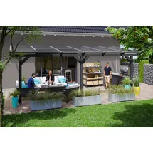 SKANHOLZ Terrassenüberdachung Bormio 648 x 250 cm anthrazit