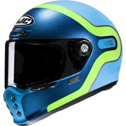 HJC V10 Grape Helm, grün-blau, Größe M für Männer