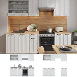 Vicco Küchenzeile Fame-Line 240 cm Weiß