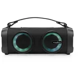 Nedis Bluetooth Party Boombox 5 Std 2.0 24 W Medienwiedergabe: AUX | USB Verknüpfbar Tr (5 h, Batteriebetrieb), Bluetooth Lautsprecher, Schwarz