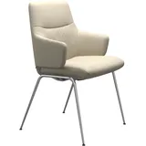 Stressless Stuhl Mint | filigranes Metallgestell D300 Batick Cream Mit Armlehnen Niedriger Rücken Poliertes Aluminium