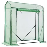 LARMNEE Foliengewächshaus Alu Grün 150 x 50 x 150 cm