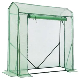 LARMNEE Foliengewächshaus Alu Grün 150 x 50 x 150 cm