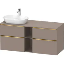 Duravit Waschtischunterschrank 2 Auszüge 140 x 66,4 x 55 cm Basalt Matt