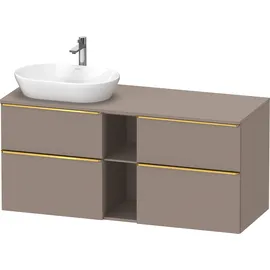 Duravit Waschtischunterschrank 2 Auszüge 140 x 66,4 x 55 cm Basalt Matt