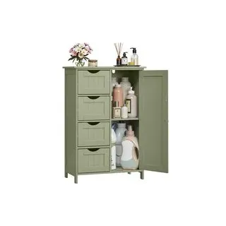 VASAGLE Badezimmerschrank 30 x 82 x 55 cm Grün