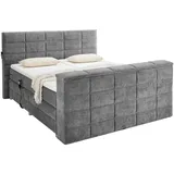 ed-lifestyle polstermöbel Boxspringbett Grau
