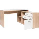 Finori Eckschreibtisch LONDON 1 Braun