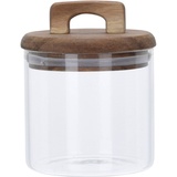 Excellent Houseware Glas für Lebensmittelaufbewahrung, Holzdeckel, 750 ml