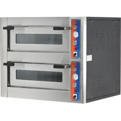 Elektrischer Pizzaofen Kapazität 9 + 9 Pizzen Durchmesser 30 cm 1190x1100x760