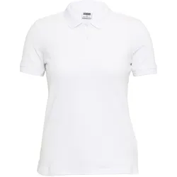 URBAN CLASSICS Ladies Polo Shirt Weiß Gr. M, 100% Baumwolle