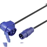 Sygonix SY-6684364 Strom Verlängerungskabel 16 A Blau, Schwarz 3 m H07RN-F 3G 2,5 mm2