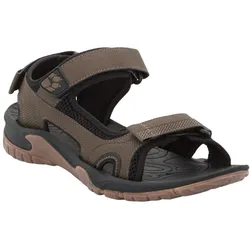 Jack Wolfskin Sandale Lakewood Cruise (Outdoorsandale für Wandertouren und Alltag) dunkelbraun Herren