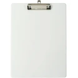 Exacompta 19296E 10x Klemmbrett mit Hülle - Format 23x32cm für A4 - Weiß