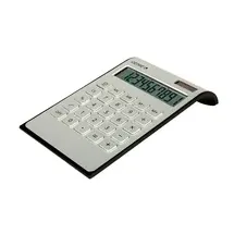GENIE DD400, Desktop, Einfacher Taschenrechner, 10 Ziffern, 1 Zeilen, Wechselstrom/Batterie, Schwarz, Silber
